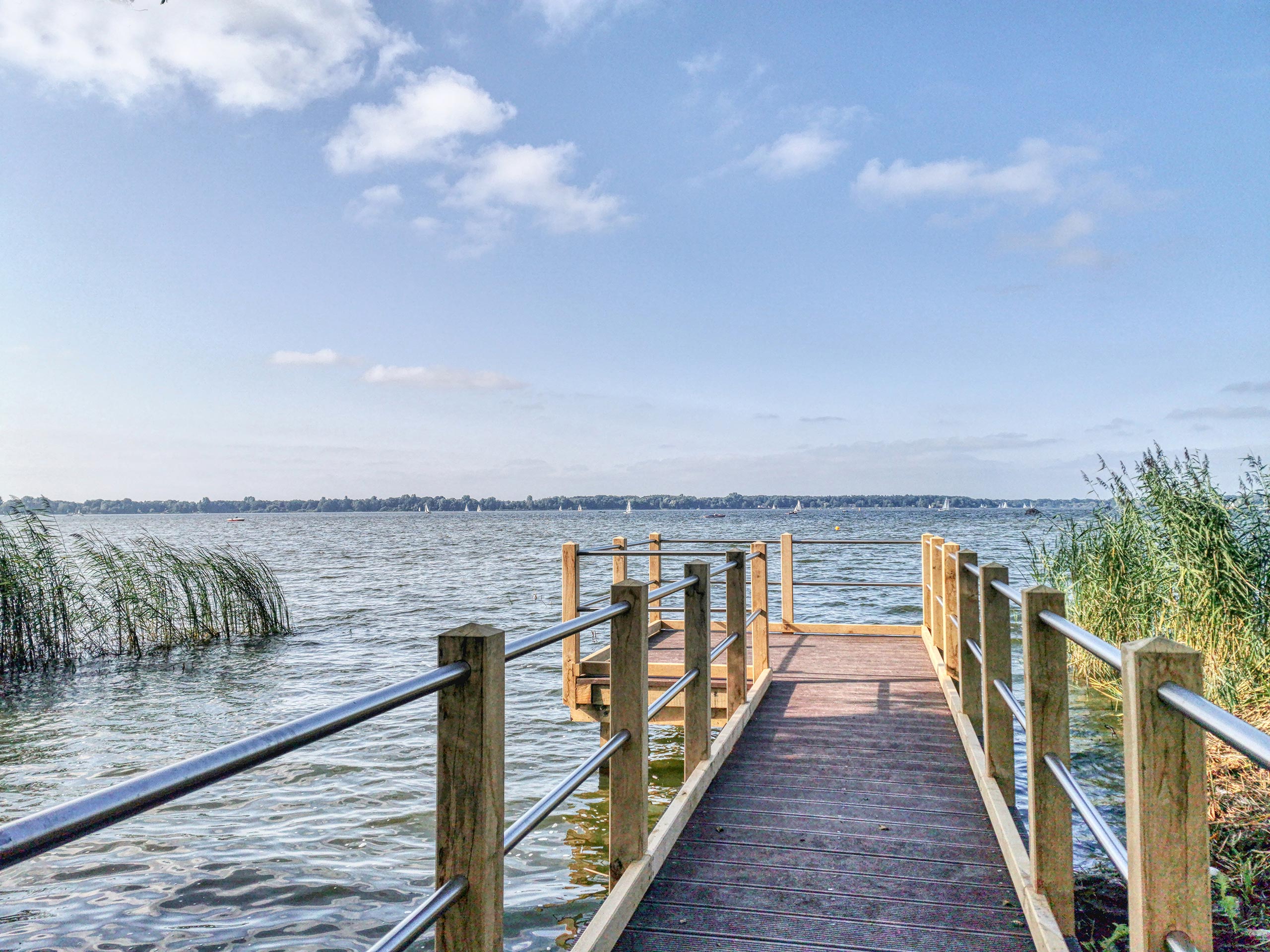 Beleuchteter Weihnachtsbaum vor der Wandelhalle Bad Zwischenahn bei Abenddämmerung.Illuminated Christmas tree in front of the Wandelhalle Bad Zwischenahn at dusk.Oplyst juletræ foran Wandelhalle Bad Zwischenahn i skumringen.Verlichte kerstboom voor de Wandelhalle Bad Zwischenahn bij schemering.